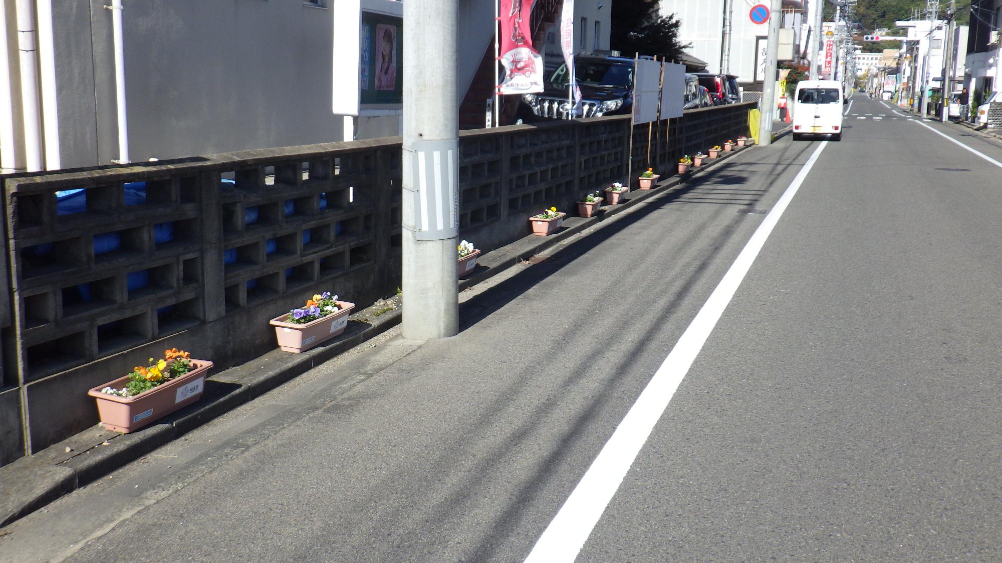 プランターを設置しました