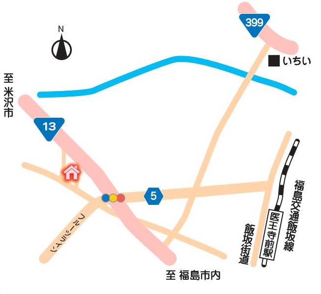 佐藤 徳子さんの自宅までの地図