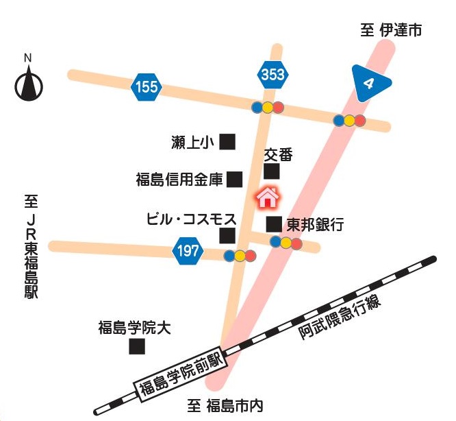 阿部 勢津子さんの自宅までの地図