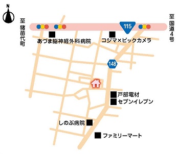 武田 友美さんの自宅までの地図