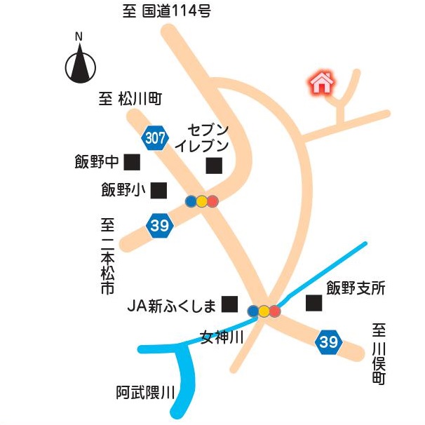 鈴木 豊久さんの自宅までの地図