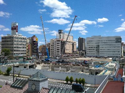 （イメージ）福島駅東口再開発の現場見学会を開催します。