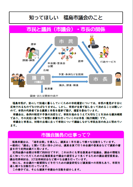 知ってほしい福島市議会のこと