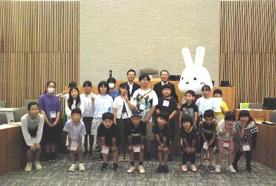 親子議場見学会の写真