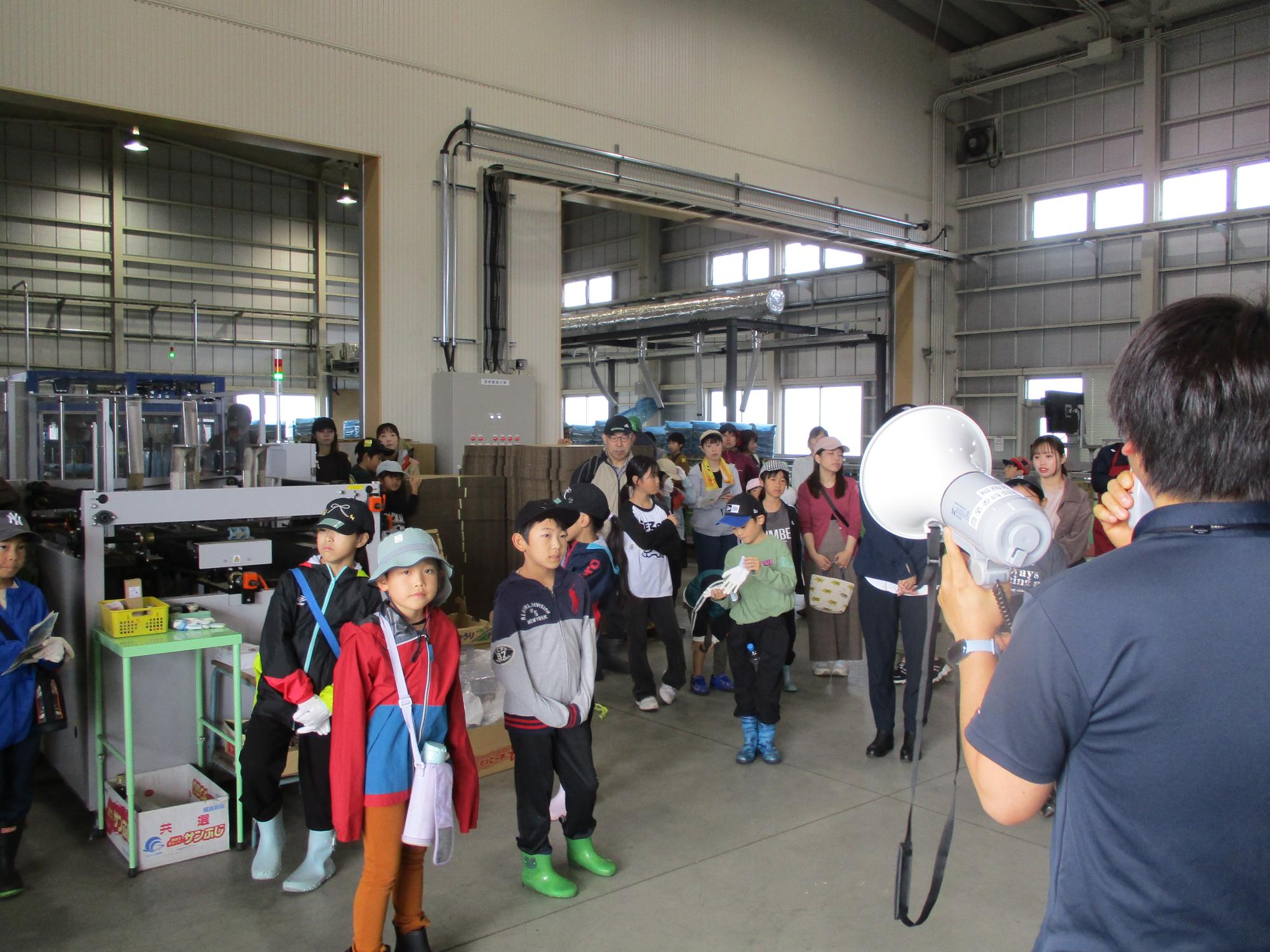 野菜選果設備見学3