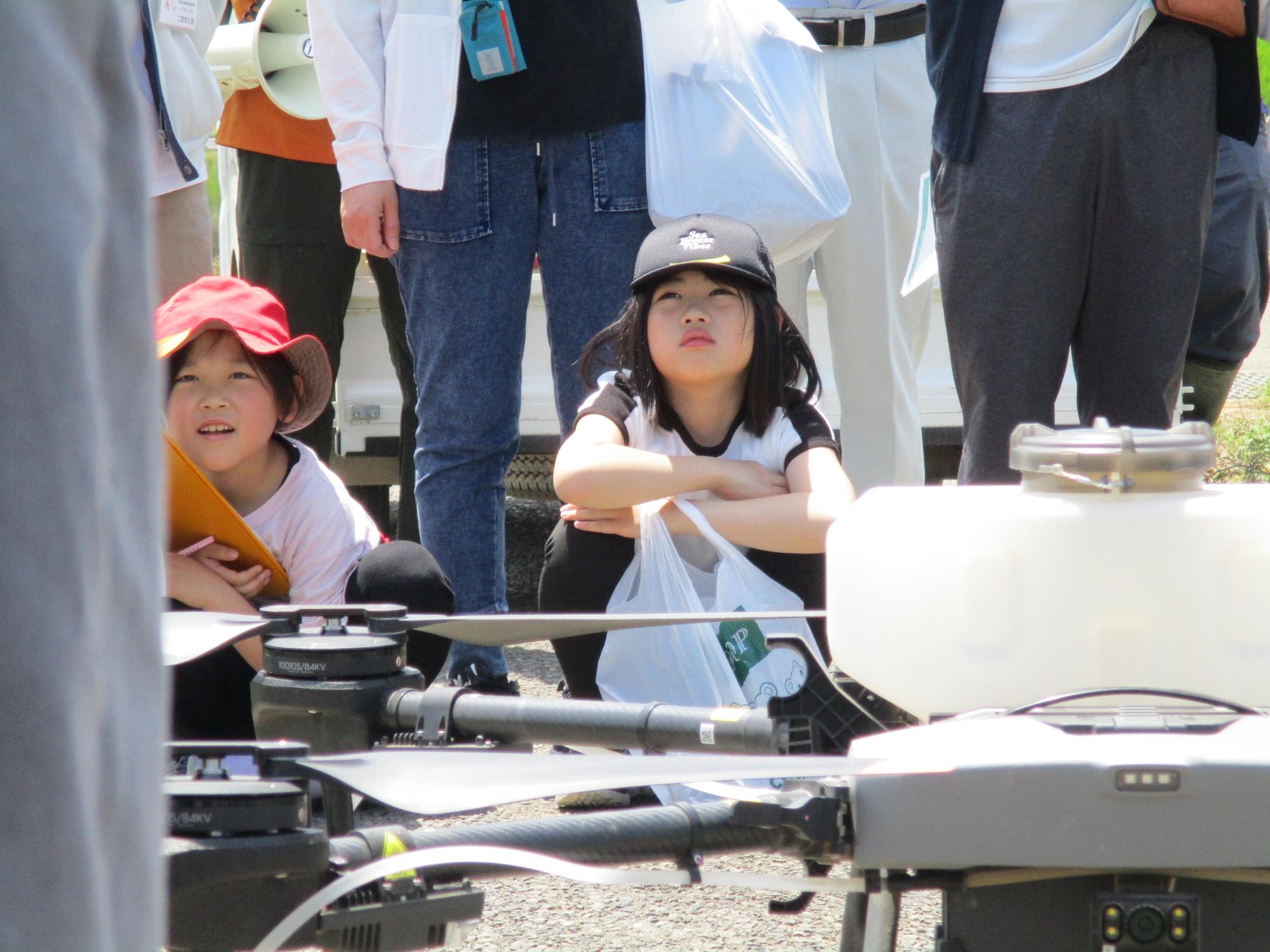 ドローン見学