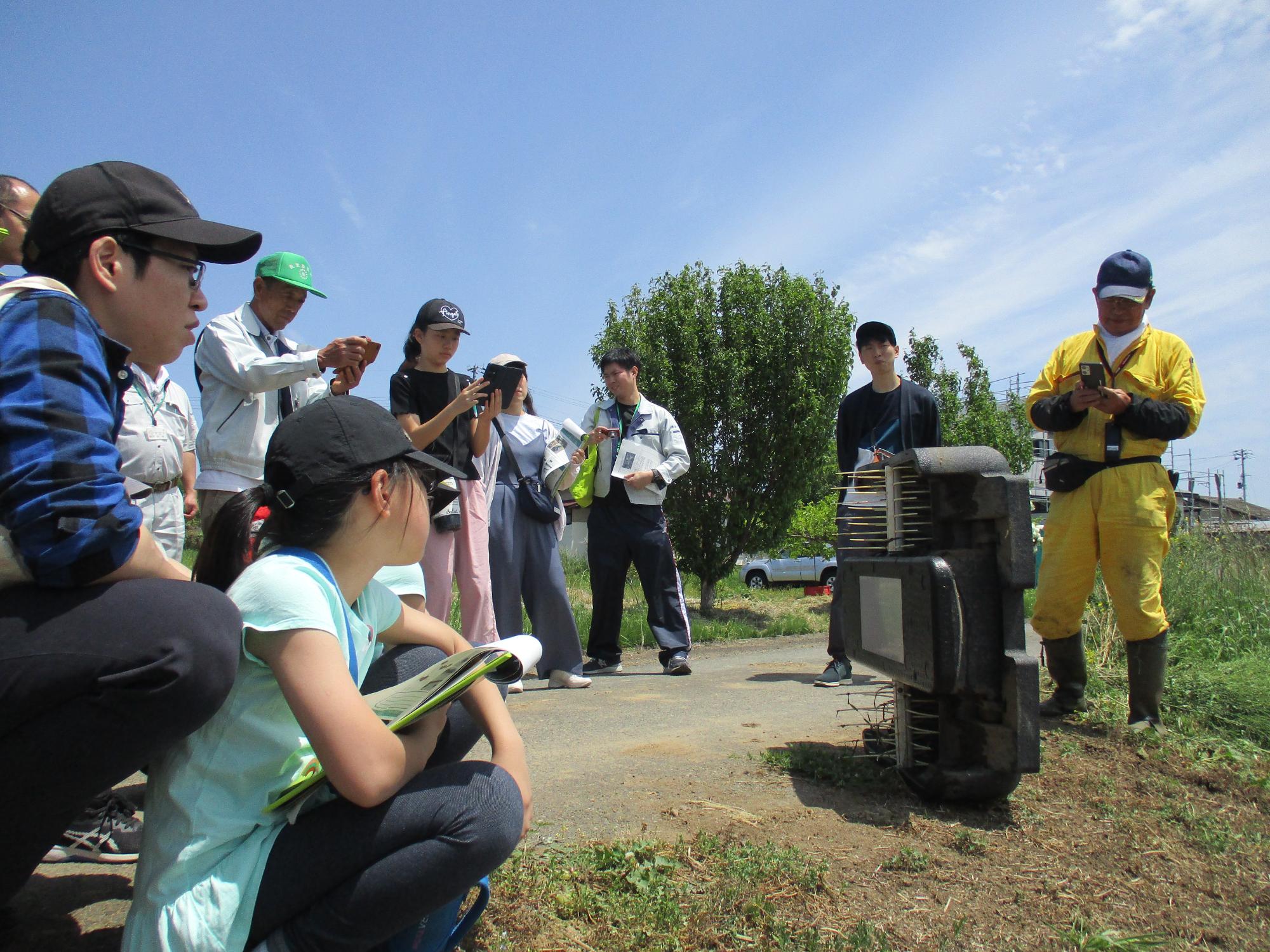 アイガモロボット見学