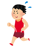 マラソンランナーのイラスト