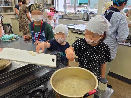 月見だんご作り