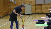 背骨コンディショニングとは何かを説明中