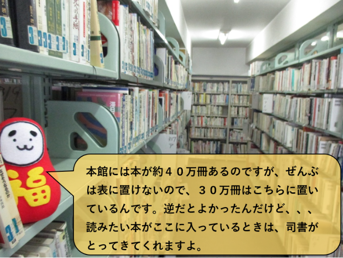 閉架書庫2階