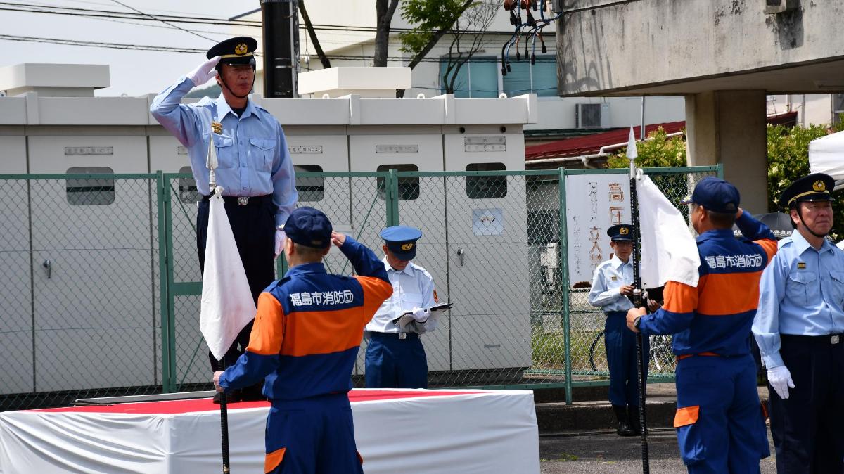 標員配置を行っている写真