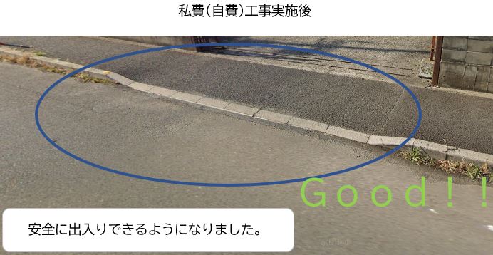 私費(自費)工事後のイラスト