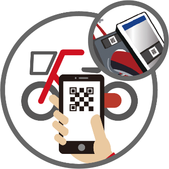 スマホでQRコードを読み込み